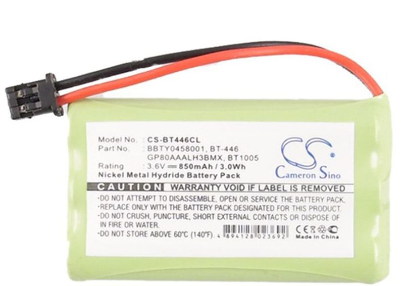 GP GP80AAALH3BMX Battery For Cordless Phone - 800mAh
