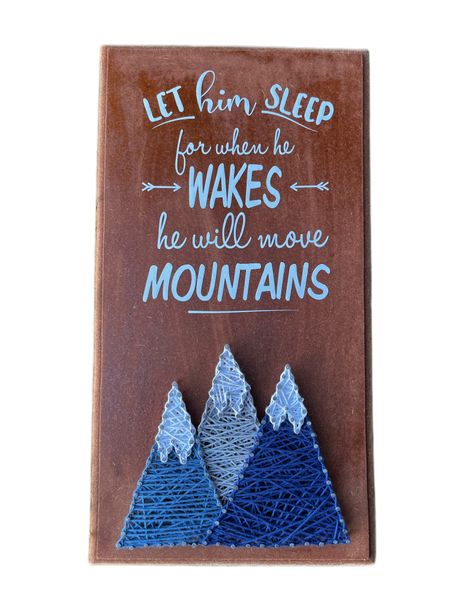 Let Him Sleep String Art Home Decor Wall Art On Wood For Baby Boy Nursery