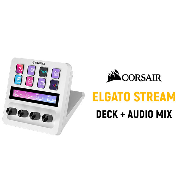 Corsair Elgato Stream Deck + (Customizable LCD keys, Dials & Touch