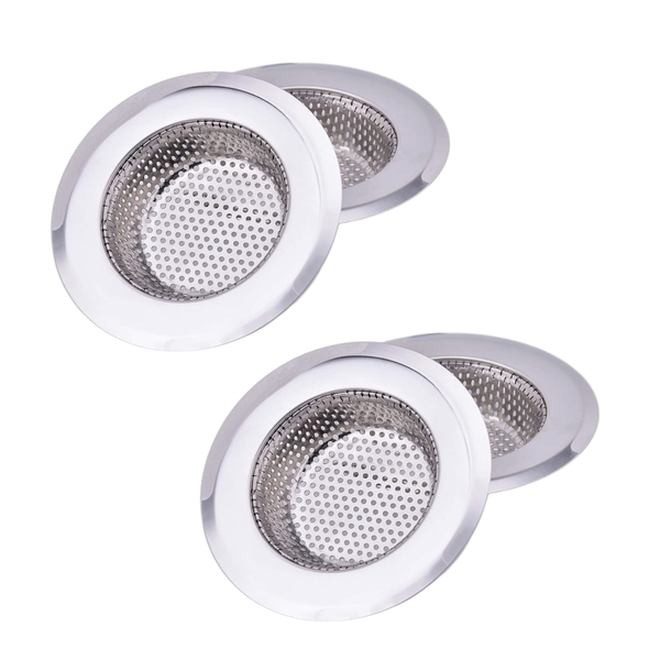 Stainless Steel Sink Strainer 9cm - 4 Pack