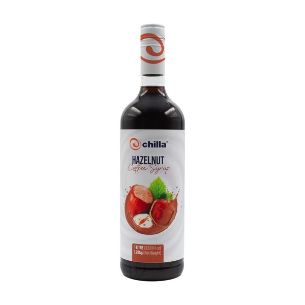 Chilla Hazelnut Coffee Syrup 1lt - Milkshakes, Smoothies, Desserts, Lattes