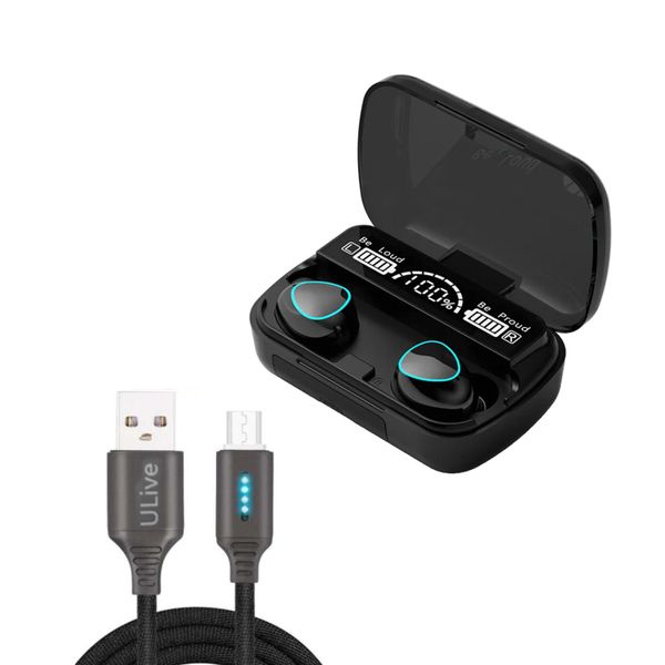Damix M10 Earphones/Earpods with 1m ULive USB-micro Cable