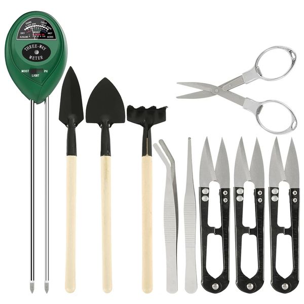 10 in 1 Mini Gardening Planting Tool Set For Bonsai Small Plants