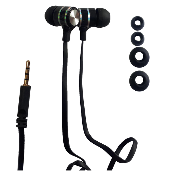 iWorld Matrix Hands Free Mic Earbuds - Black
