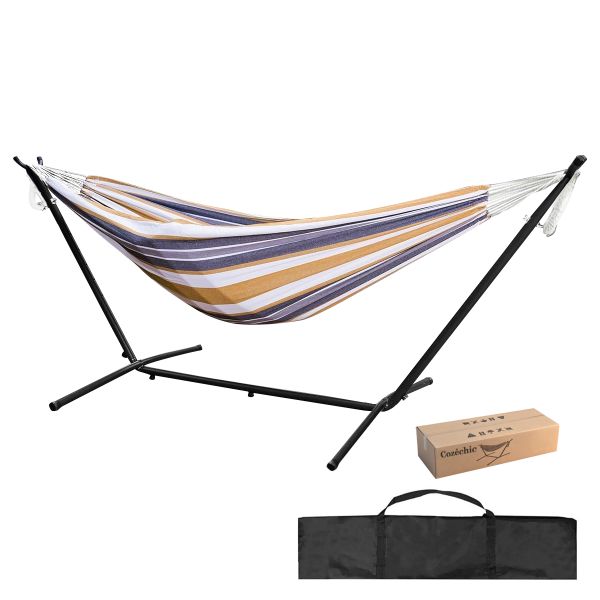 Cozéchic - Outdoor Hammock with Stand,Foldable Camping Hammock Chair