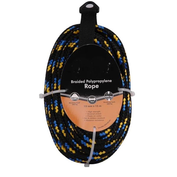 12mm x 15m Braided Polypropylene Rope