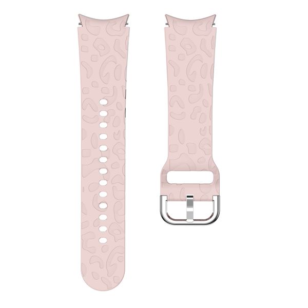 Embossed Leopard Print Silicone Strap Compatible with Samsung Galaxy Watch 6