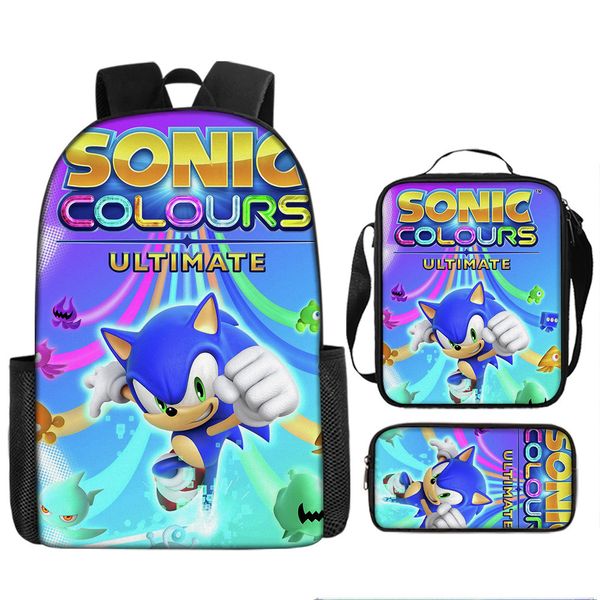 Bag, Lunch Box &amp; Pencil Case Sonic image
