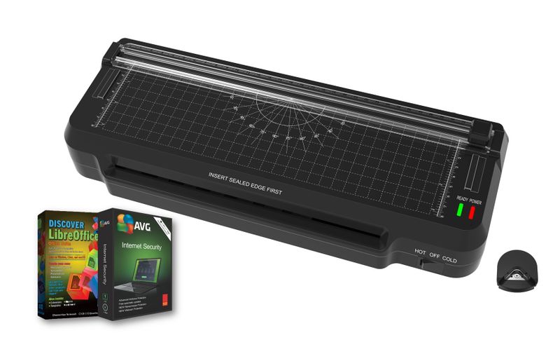 A4 Laminator Machine Paper Trimmer,Corner Rounder-Home/Office/School 4 IN1