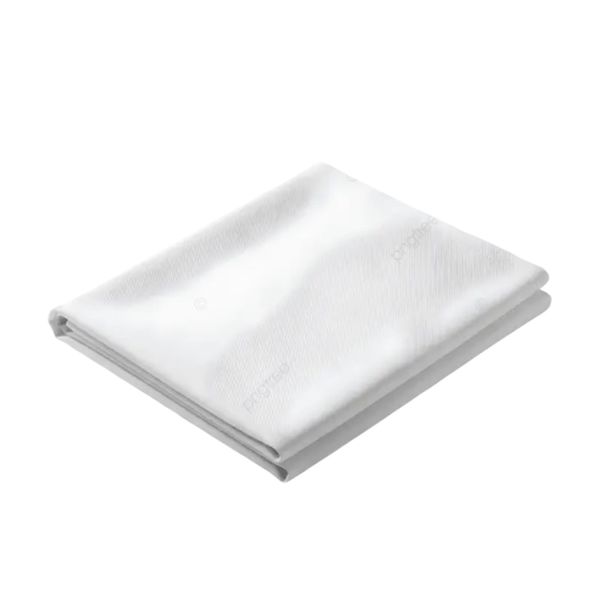 Liz White Plain Rectangular Table Cloth 2-6 Seater