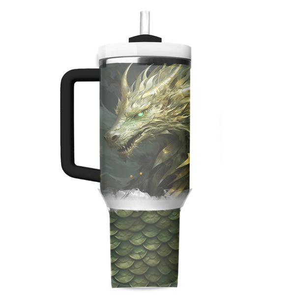Emerald Dragon 40oz Quencher Tumbler