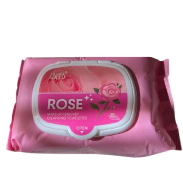 Rose-Infused Face Wipes - Toning &amp; Refreshing Cleanse