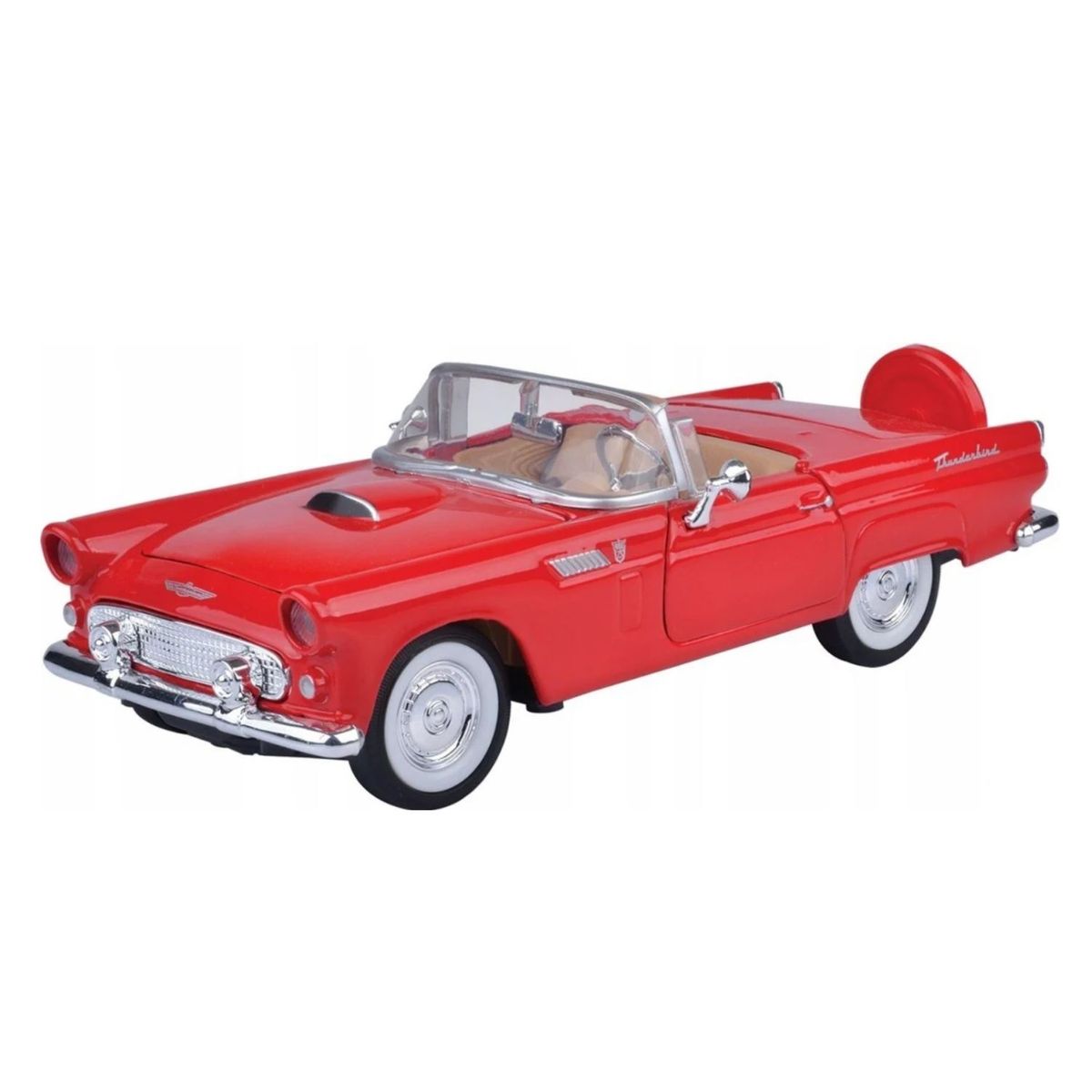 Motormax - 1:24 Scale 1956 Thunderbird Red Die-Cast Vehicle | Shop ...