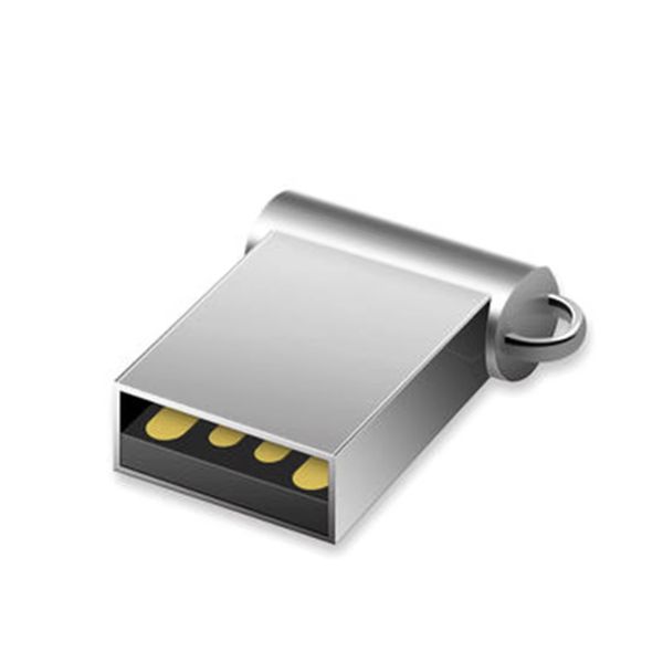 Super Mini Small Size USB2.0 Flash Drives Silver Metal Thumb Drives