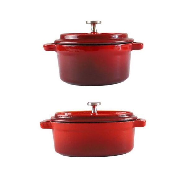 LK's - Chef - Round Ramekin - 0.22L and Oval Ramekin - 0.33L - Red