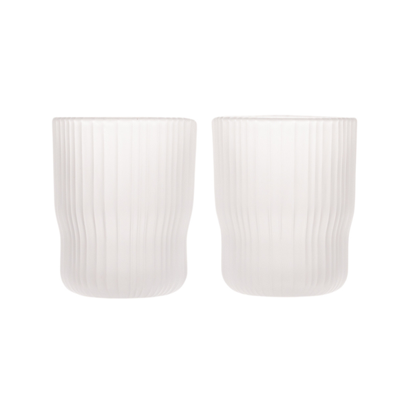 GALATEO - Frosted Clear Stacking Tumbler Set of 4