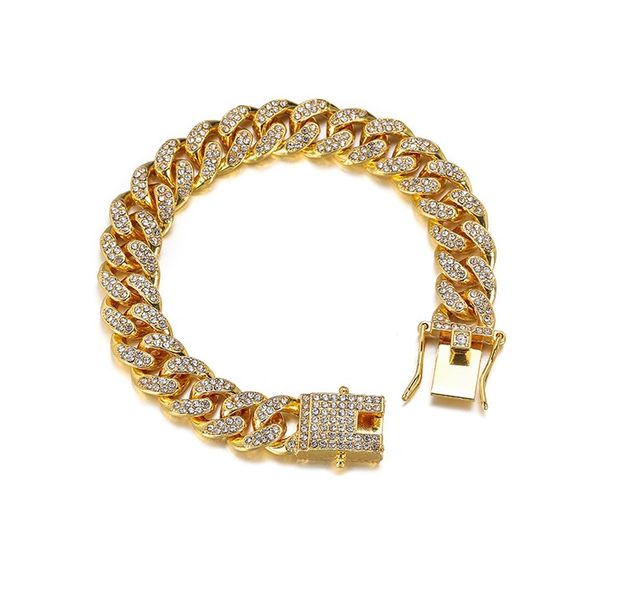 Cuban Link Bracelet - Iced Out Hip-Hop Bracelet For Both Men and Women