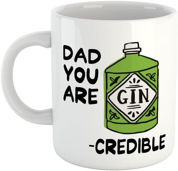 Gin-credible dad- Father's day-Mother's day- Valentines-Charistmas Mug
