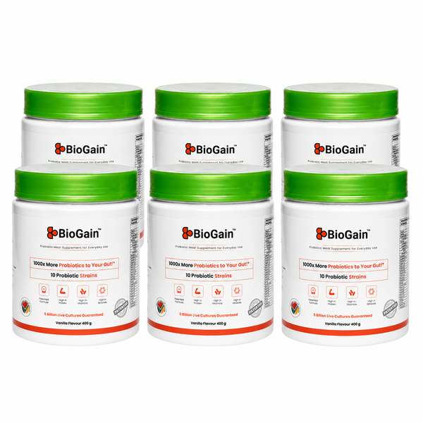 BioGain Probiotics Meal Strawberry (400g x 6)