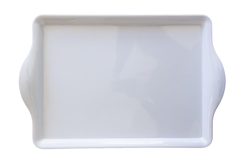 Home Classix Melamine White Tray - 46x29cm