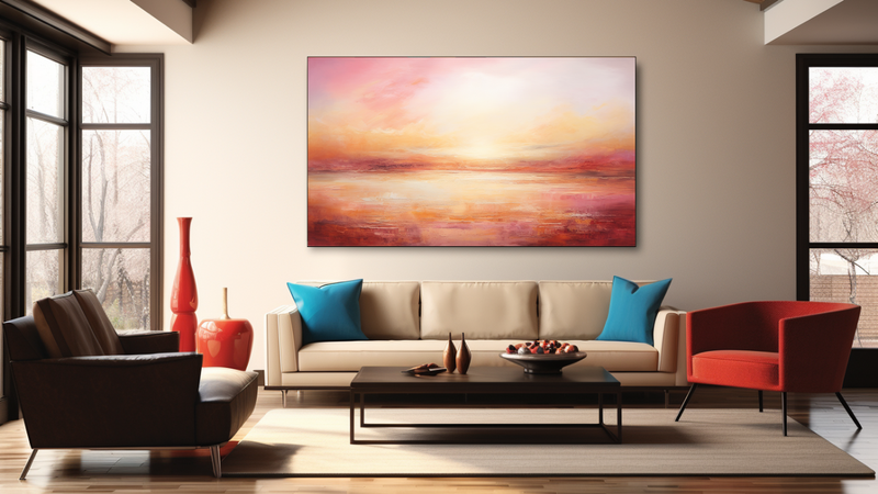 Canvas Wall Art - Sunrise Serenade Warm Hues - HD0228
