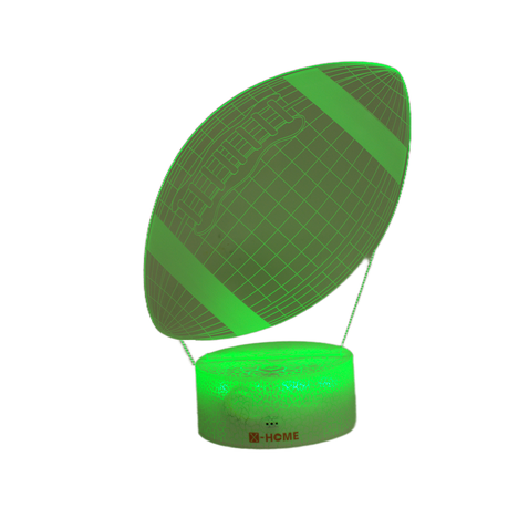 X-HOME 3D Illusion Rugby Lamp Image