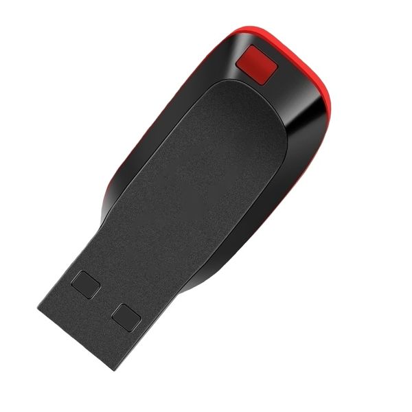 64GB USB 2.0 Flash Drive with Keychain, Black