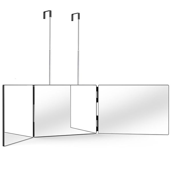 Chenshia 3 Way Mirror for Hair Cutting Tri-fold Mirror for Shaver &amp; Makeup
