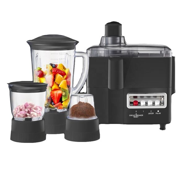 4in1 Juicer Blender Grinder Combo 700W with 1.25L Jug &amp; Multi-Speed Control