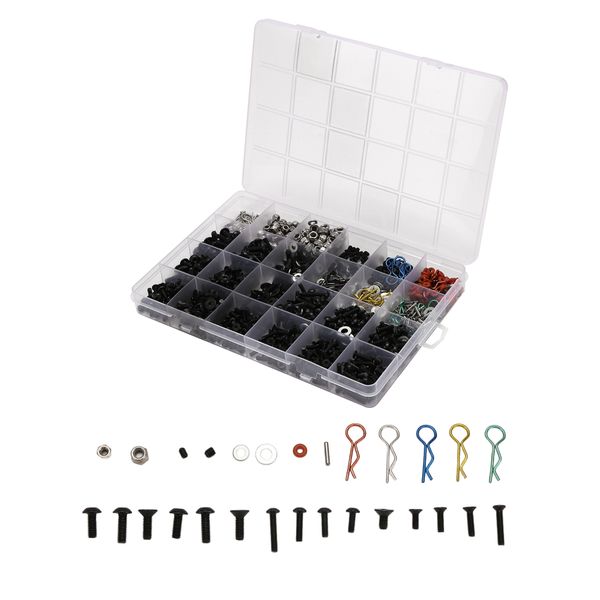 Screws Box Set for 1/10 Traxxas/Scx10/Redcat/Hpi/Arrma Rc Car Parts