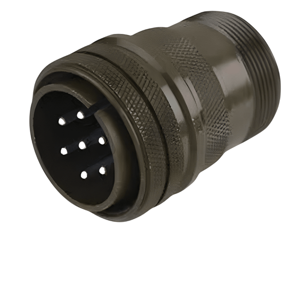 XY3106A-24-2P: MIL-DTL-5015 Cable Plug, 7-Pin #12 Contacts, 23A, 1250V