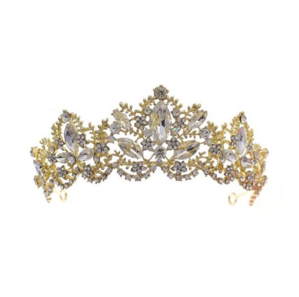 Olive Tree - Rhinestone Crystal Styled Tiara 13 - Bridal / Formal