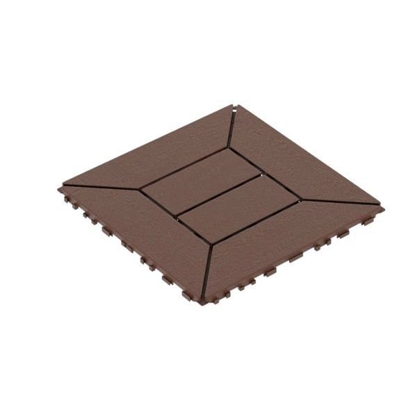 High Quality Brown Waterproof Interlocking DIY Deck Tiles