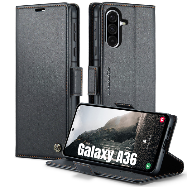Retro Flip Case Compatible with Samsung Galaxy A36 Leather Wallet Cover