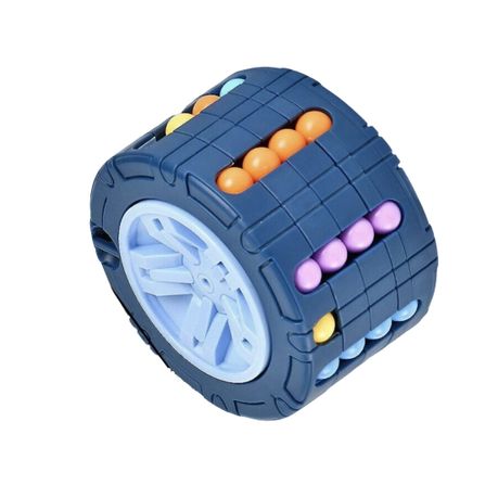 Children's Magic Cube Finger Toy - Double-Sided Bead Rolling Maze Image