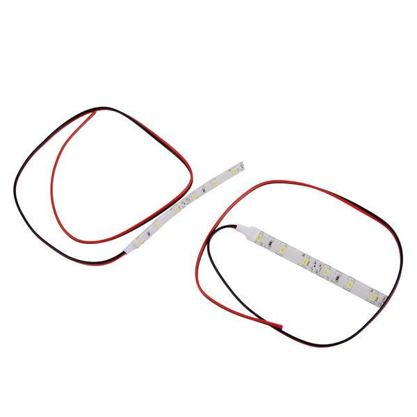 2x 10cm 12V White 6 LED 5630 SMD Strip Lights For Car Waterproof