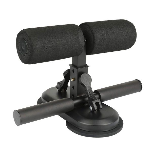Multi-Functional Adjustable Double Self-Suction Sit-Up Bar for Gym - Black