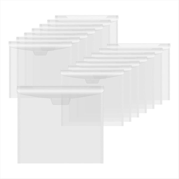 12 X 12 Scrapbook Paper Storage Bag With Buckle Design Clear