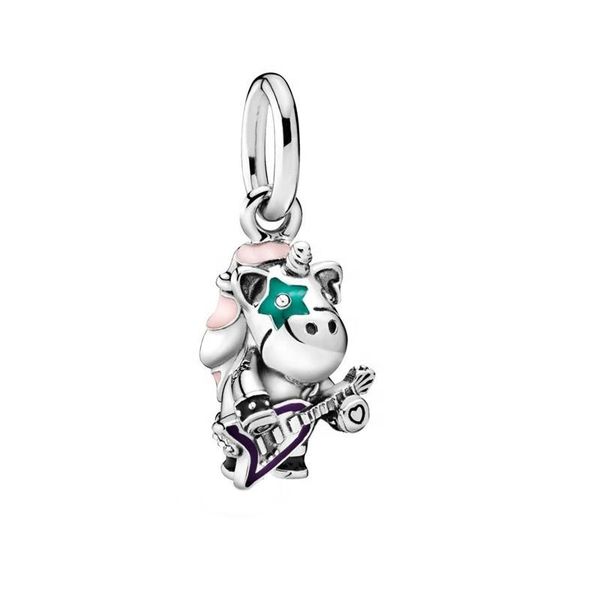 Bruno the Unicorn Punk Band Dangle Charm