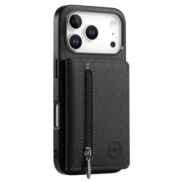 Solid Leather Elastic Cord Phone Case Compatible with iPhone 17 Pro Max