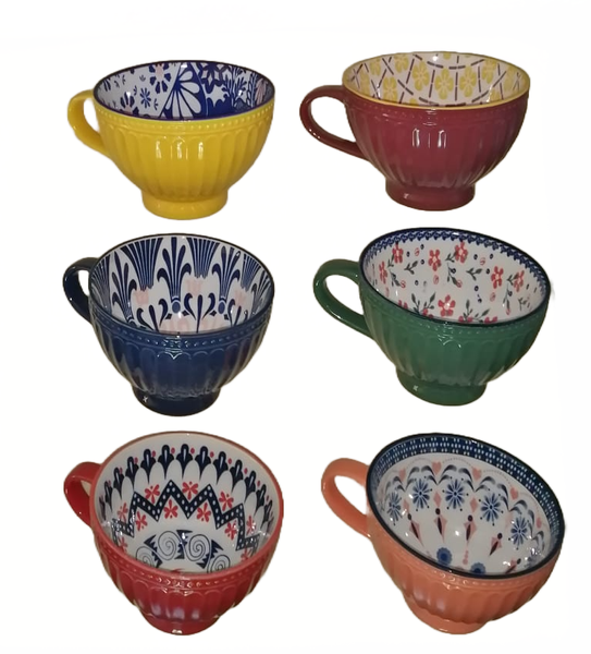 Mugs - Breakfast Mugs - Set of 6