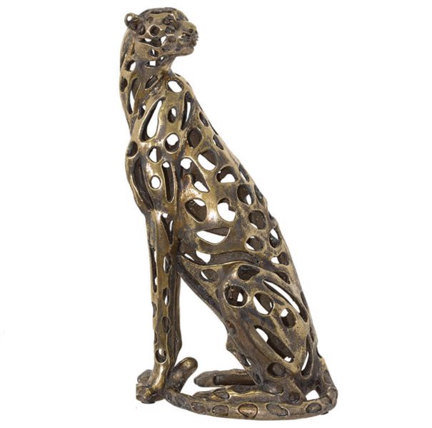 Gold Cheetah Sculpture 43cm