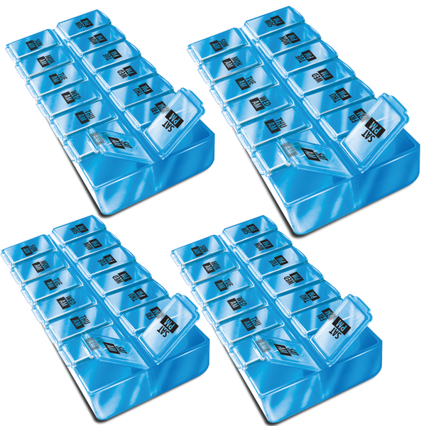 VP Pill Box Seven Day AM/PM- 4 Packs