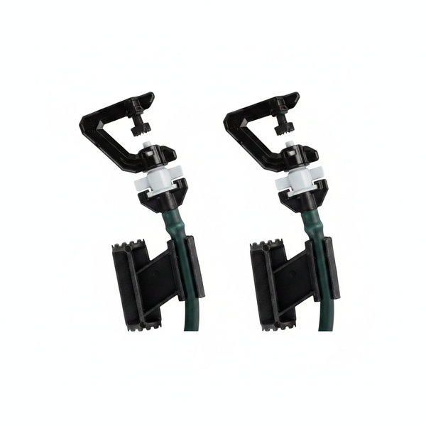 Gulf 10 Piece Upside-Down Sprinkler Set with 16 Stream Coverage - 2 Pack