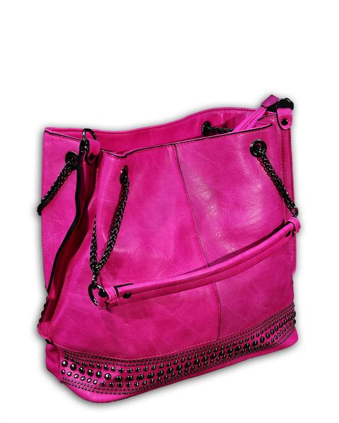 Pink-Studded Ladies Handbag