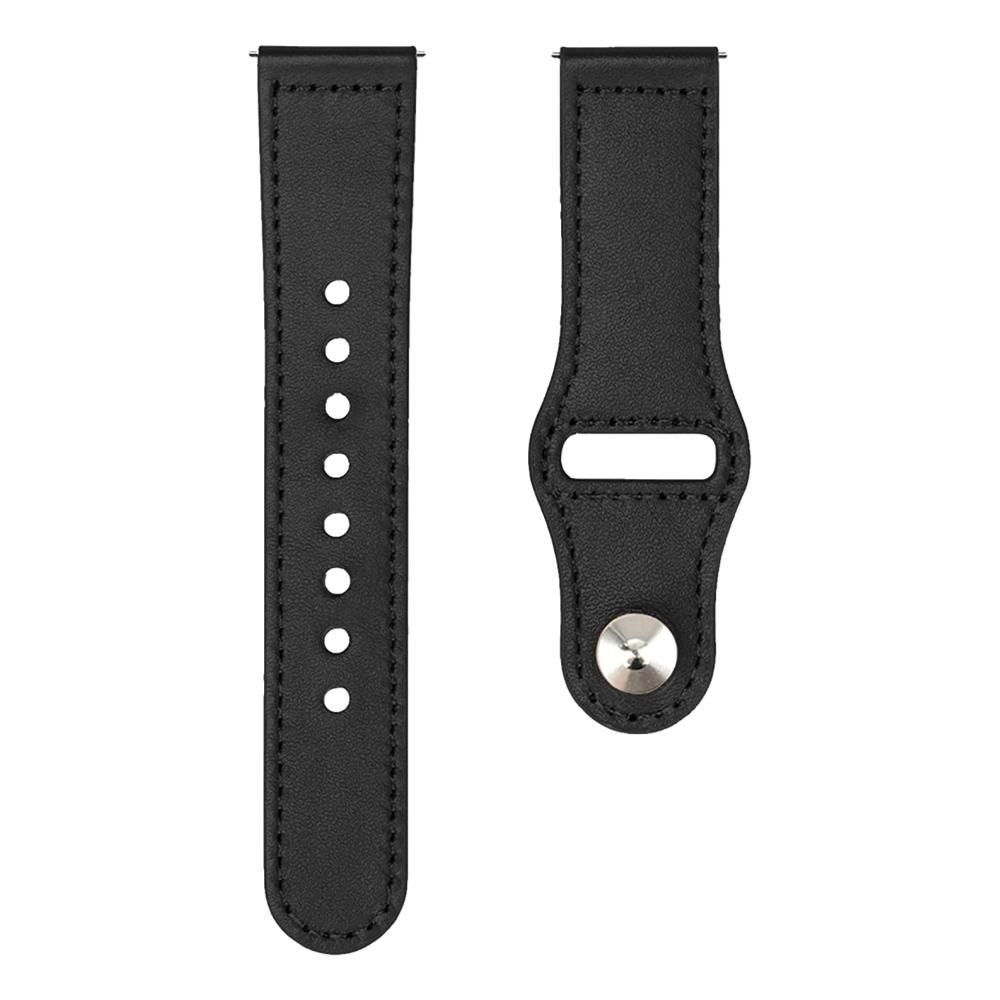 20mm Leather Band for Samsung Galaxy Watch 4/5 Black Shop Today