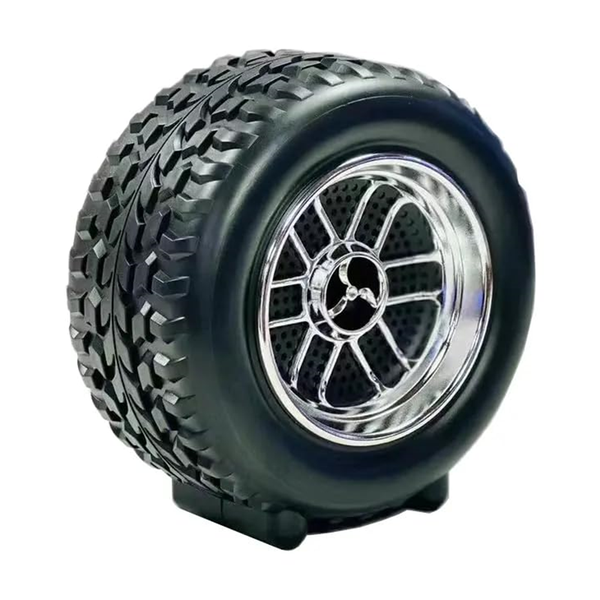 Wheel and Tyre Styled Bluetooth Speaker with LED Lights