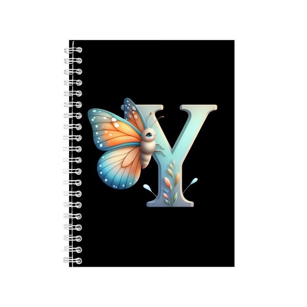Butterfly Y Gift Idea A5 Notebook Numbers And Le image