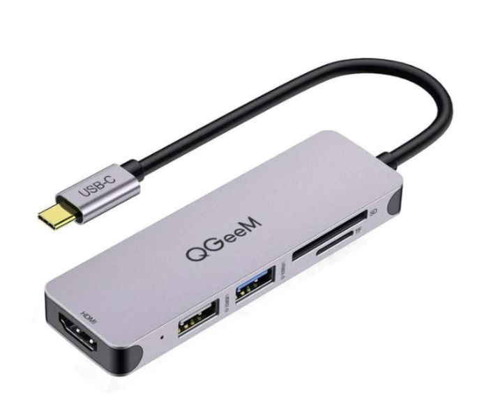 Qgeem 5-in-1 Usb C Hub-4k