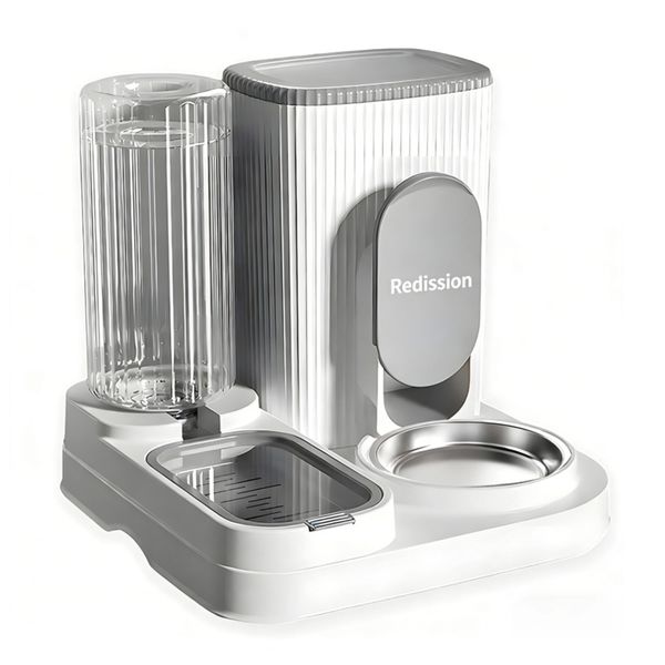 Redisson 2-in-1 Automatic Pet Food Feeder And Water Dispenser For Cats Dog
